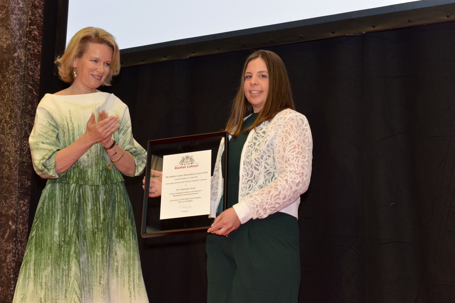 Le Baillet Latour Biomedical Award décerné à la Professeure Charlotte Scott de l’Institut VIB de l’UGent.